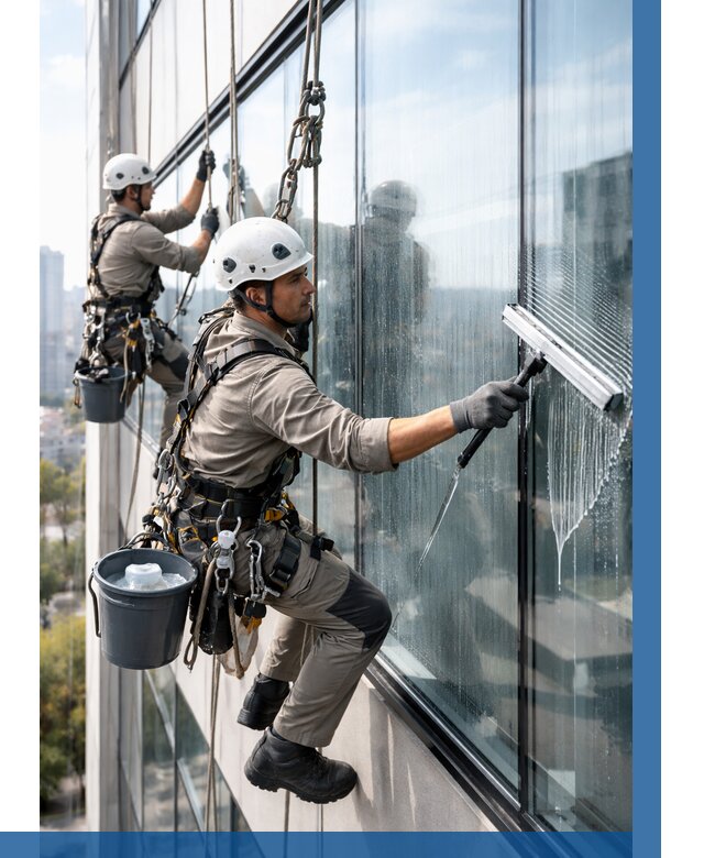 Мойка окон альпинистами в Шуе от 4626 р. | ВЫСОТНИК-Шуя