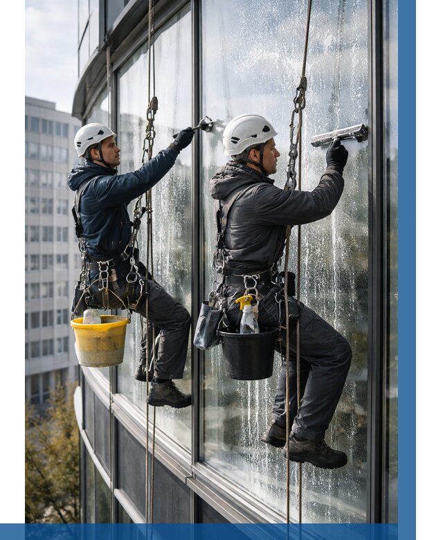 Мойка панорамных окон в Шуе от 360 р. заказать у ВЫСОТНИК-Шуя