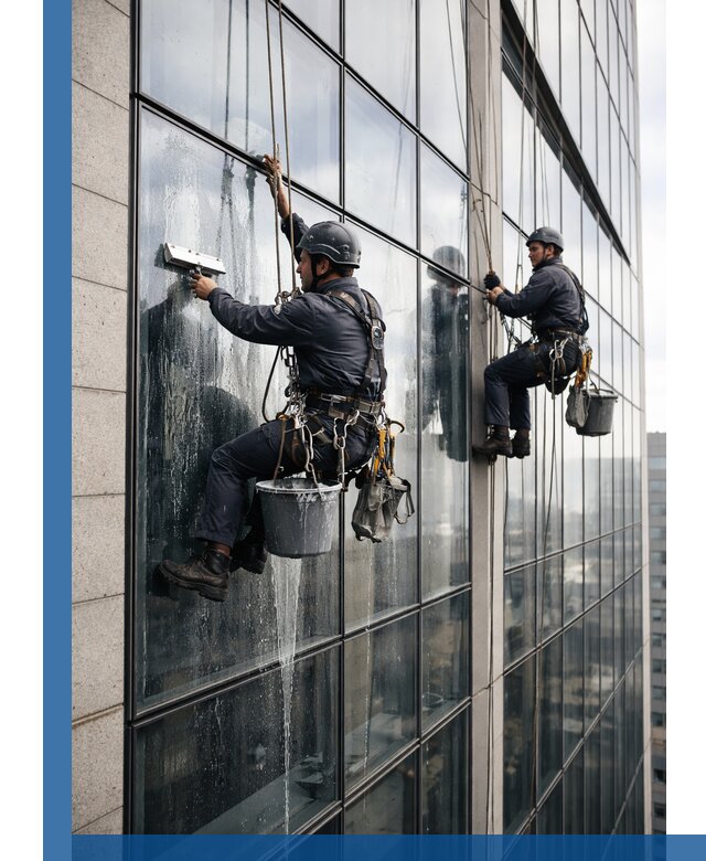 Профессиональная мойка стеклянных фасадов зданий в Шуе