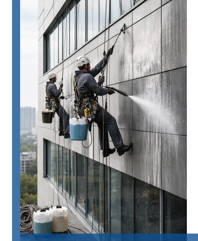 Профессиональная мойка вентилируемых фасадов в Шуе