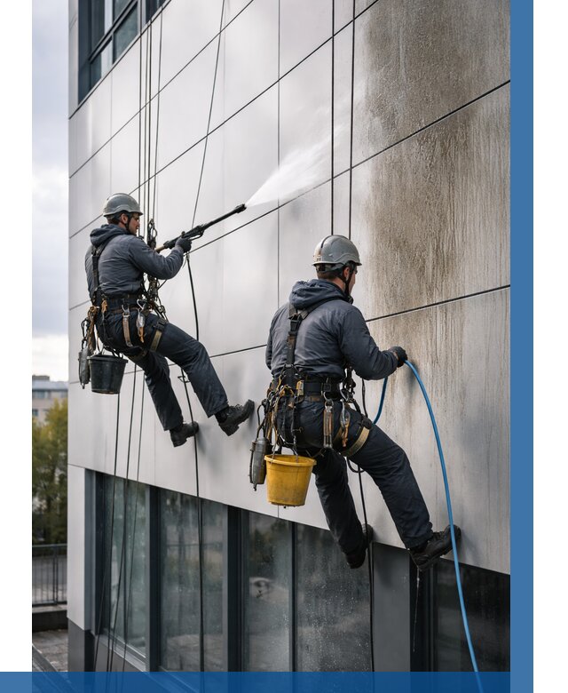 Мойка фасада из композита в Шуе по цене от 308 р. | ВЫСОТНИК-Шуя