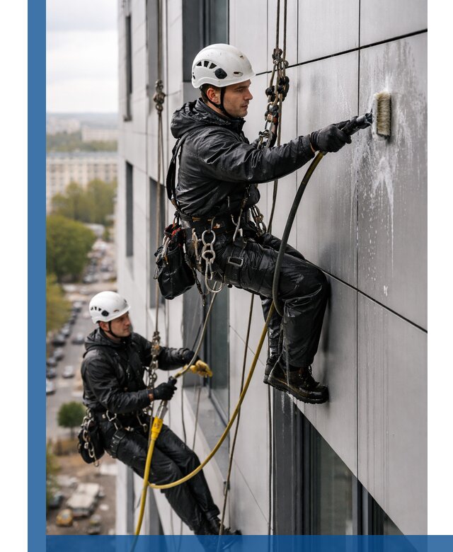 Профессиональная мойка фасада из композита в Шуе