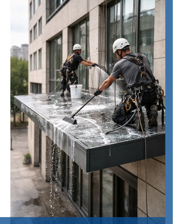 Мойка козырьков и навесов в Шуе от 3598 р. | ВЫСОТНИК-Шуя