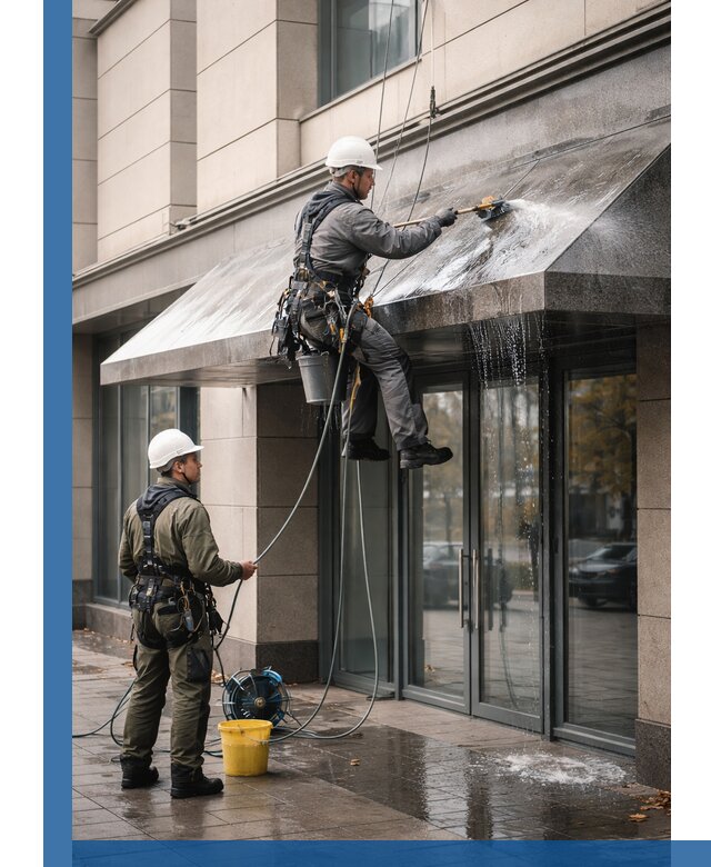 Профессиональная мойка козырьков и навесов в Шуе