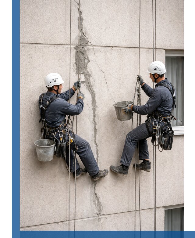 Заделка трещин на фасаде в Шуе с гарантийным ремонтом