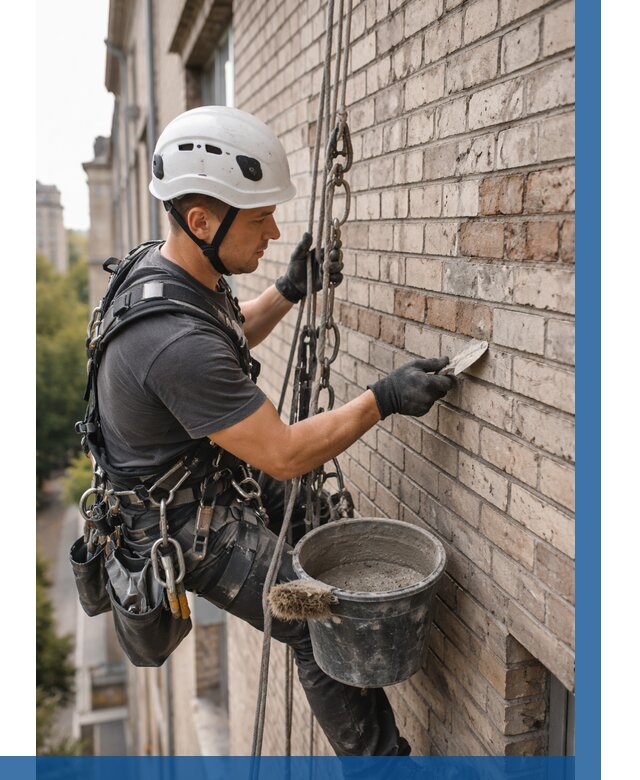 Ремонт кирпичной кладки фасада в Шуе от 1850 р. | ВЫСОТНИК-Шуя