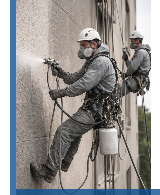 Безвоздушная покраска фасадов зданий в Шуе профессионально