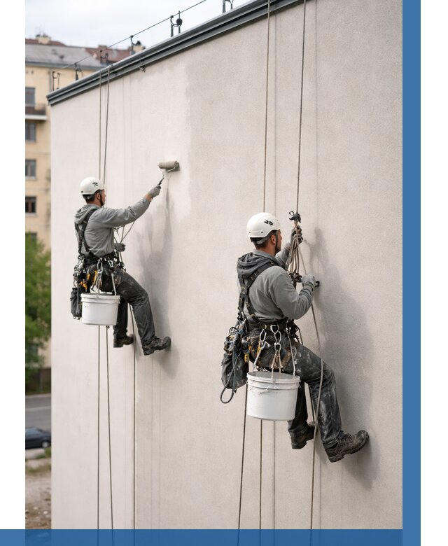 Покраска оштукатуренного фасада в Шуе от 329 р. | ВЫСОТНИК-Шуя