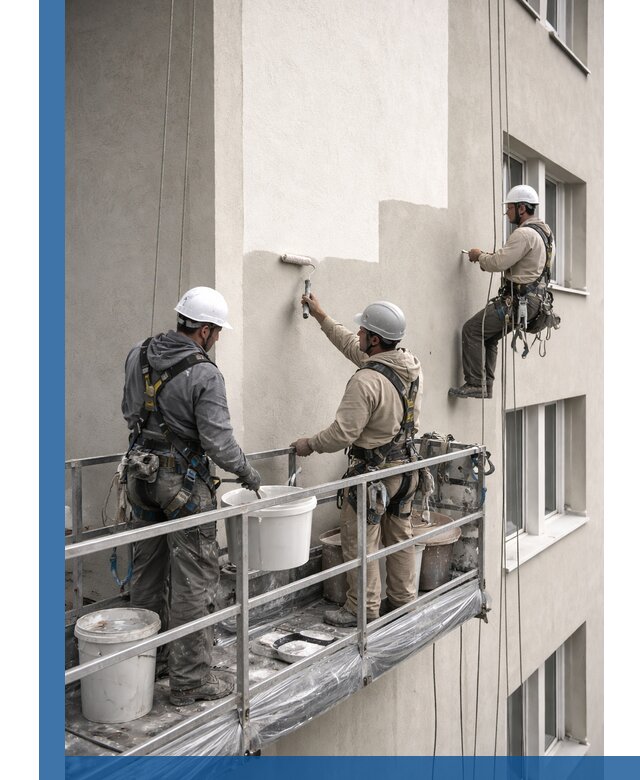 Покраска оштукатуренного фасада в Шуе под ключ с гарантией