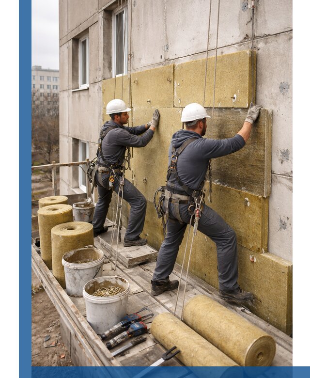 Утепление фасада минватой в Шуе под ключ с гарантией