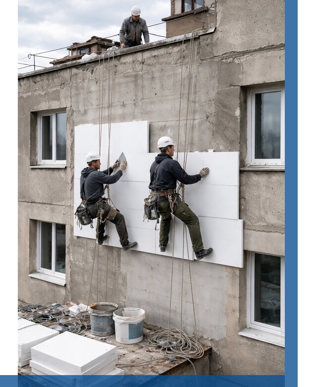 Утепление фасада пенополистиролом в Шуе от 1850 р. | ВЫСОТНИК-Шуя