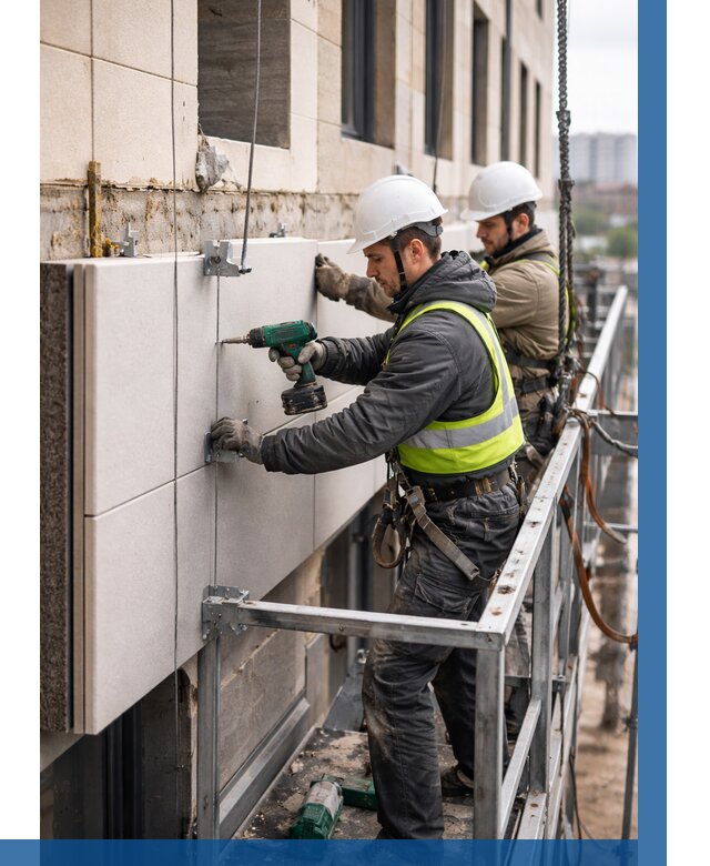 Монтаж фасадных термопанелей в Шуе от 1542 р. | ВЫСОТНИК-Шуя