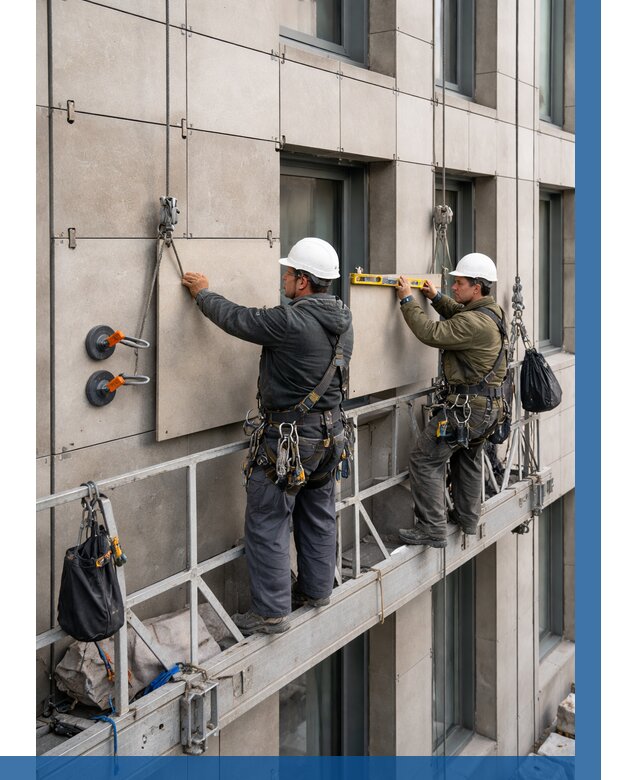 Монтаж керамогранита на фасад в Шуе от 2570 р. | ВЫСОТНИК-Шуя