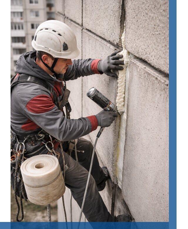 Утепление межпанельных швов в Шуе от 720 р. | ВЫСОТНИК-Шуя