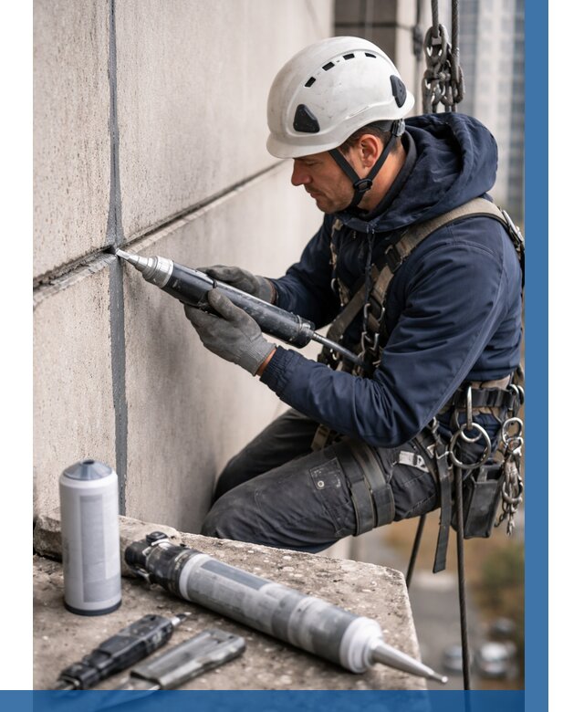 Вторичная герметизация швов в Шуе от 463 р. | ВЫСОТНИК-Шуя