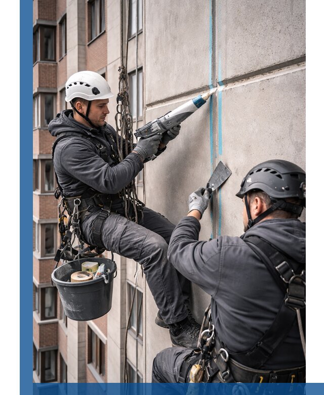 Вторичная герметизация швов фасада и кровли в Шуе