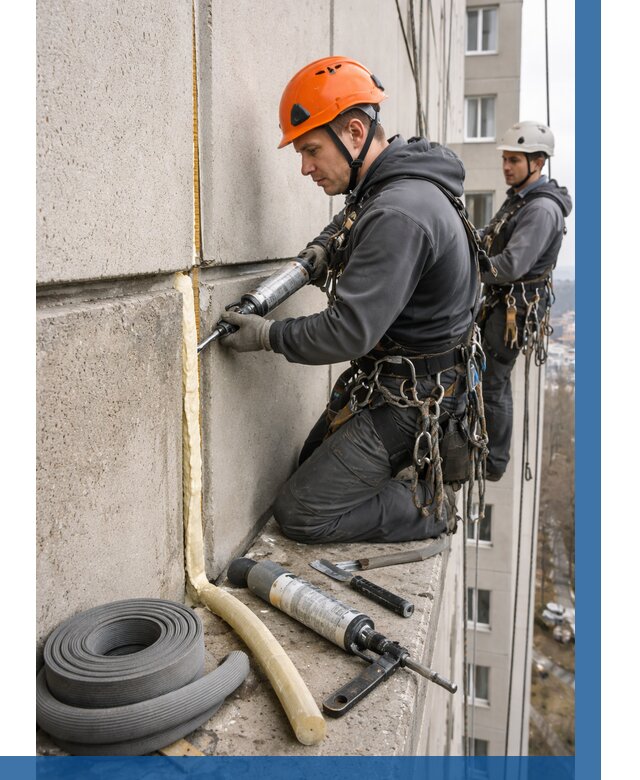 Теплый шов межпанельные швы в Шуе от 720 р. | ВЫСОТНИК-Шуя