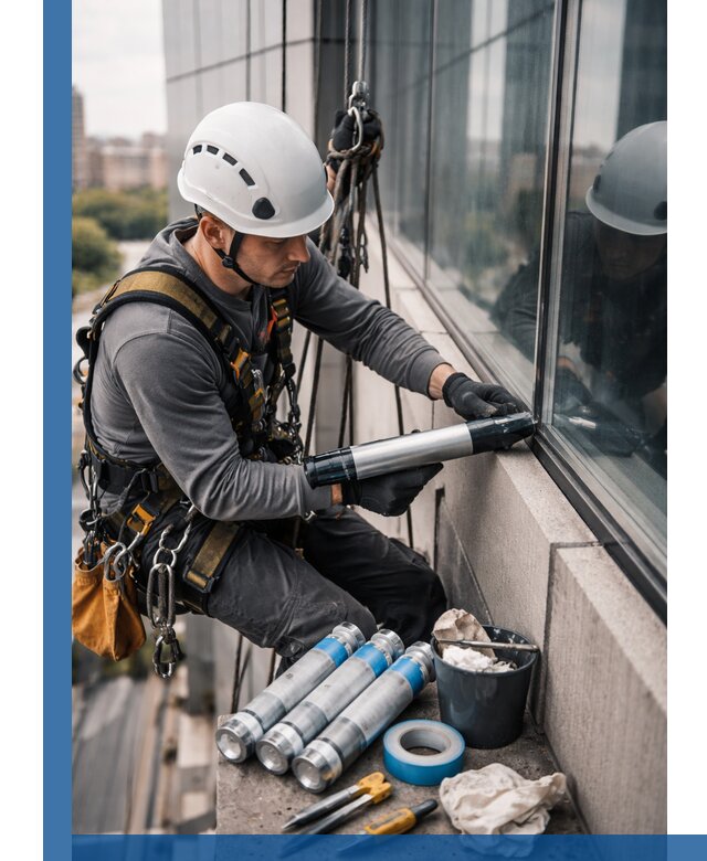 Герметизация стыков витража в Шуе для герметичных фасадов