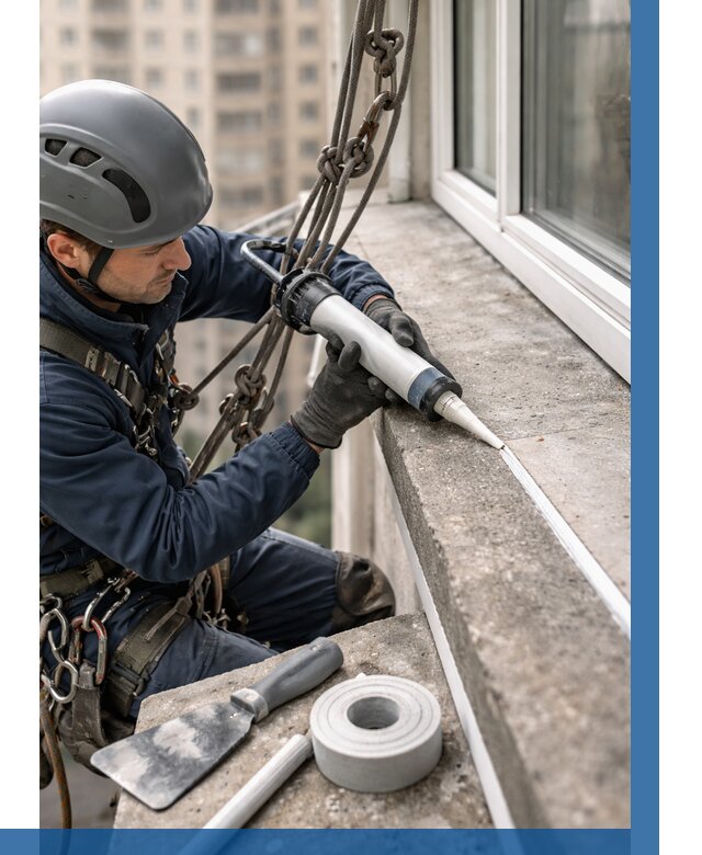 Герметизация балконного козырька в Шуе от 4626 р. | ВЫСОТНИК-Шуя