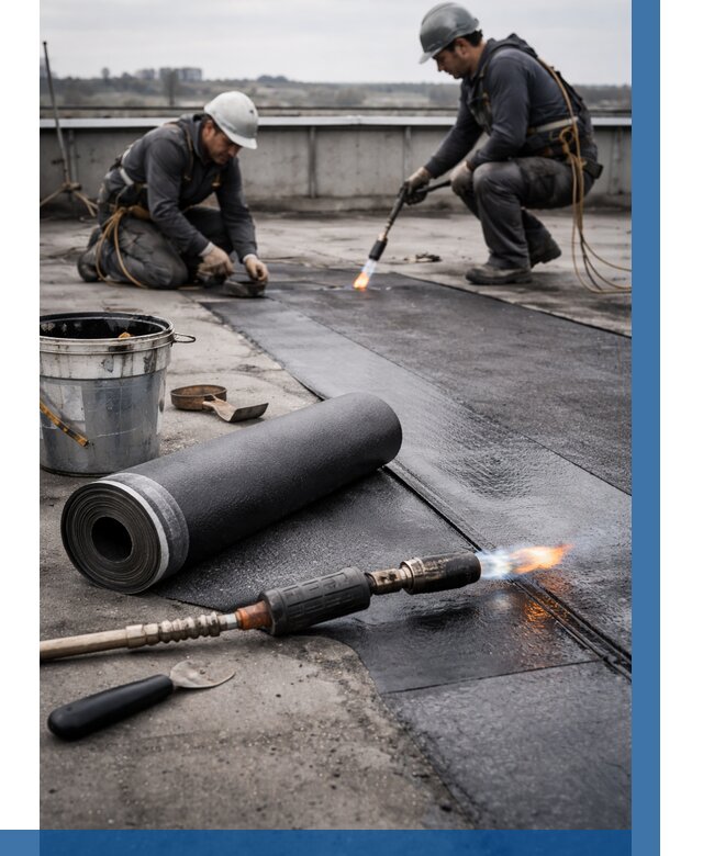 Ремонт рулонной кровли в Шуе от 668 р. | ВЫСОТНИК-Шуя