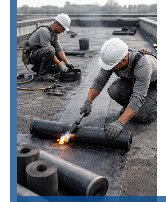 Ремонт рулонной кровли в Шуе герметизация и восстановление