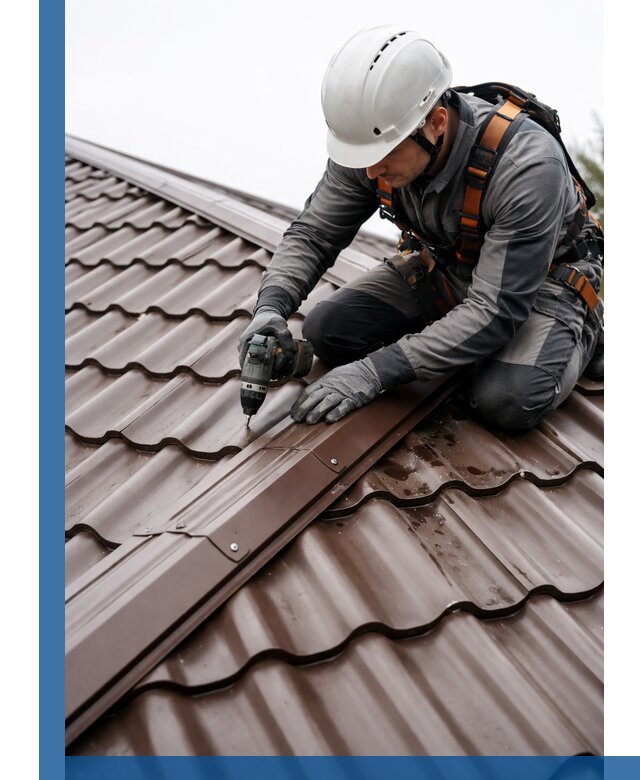 Ремонт металлочерепицы на крыше в Шуе профессионально