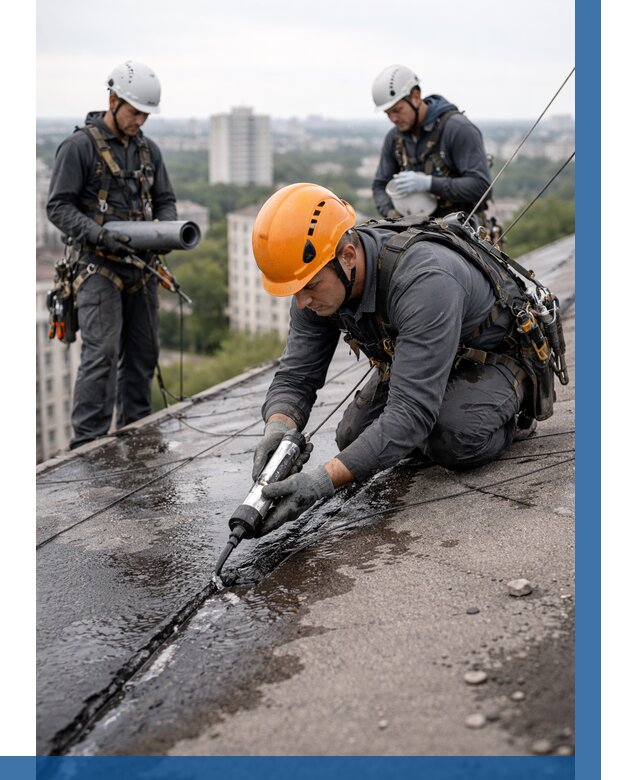 Устранение протечек кровли в Шуе от 12336 р. | ВЫСОТНИК-Шуя