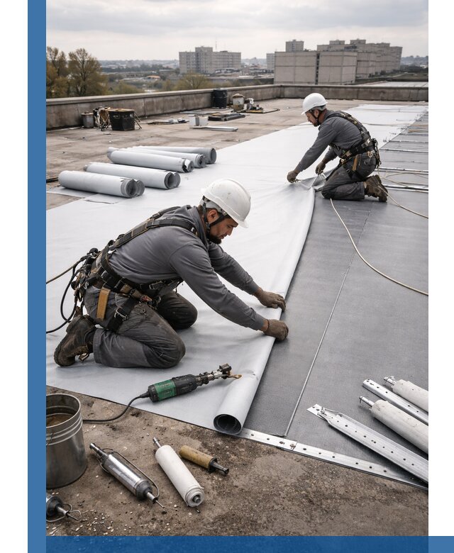 Монтаж мембранной кровли в Шуе для промышленных зданий