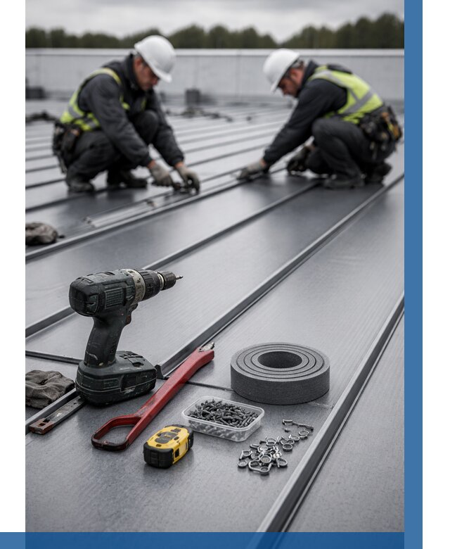 Монтаж фальцевой кровли в Шуе от 1850 р. | ВЫСОТНИК-Шуя