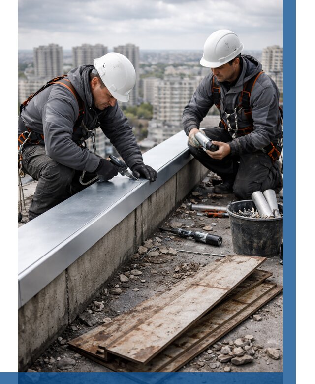 Замена парапетных крышек под ключ в Шуе от 1234 р. | ВЫСОТНИК-Шуя