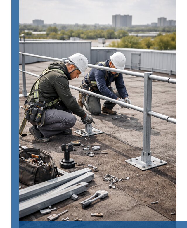 Монтаж кровельного ограждения в Шуе под ключ с гарантией