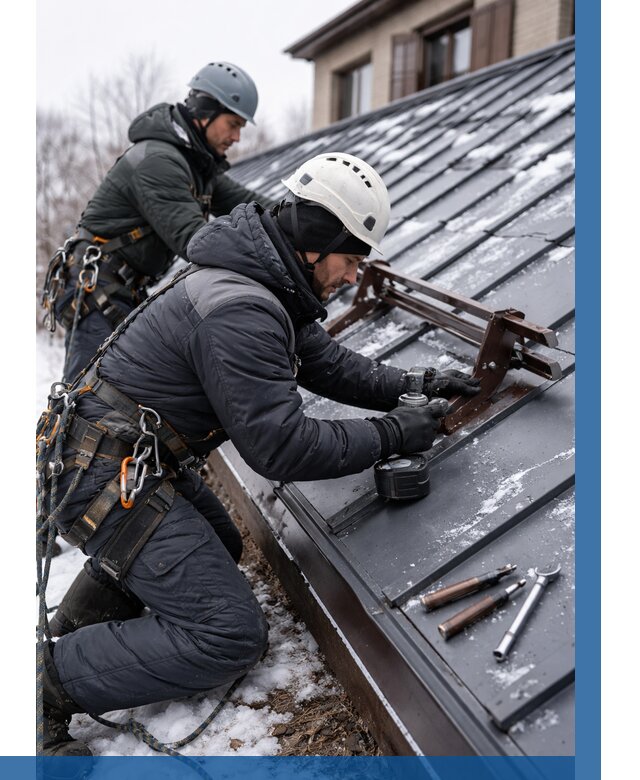 Монтаж снегозадержателей в Шуе от 463 р. | ВЫСОТНИК-Шуя