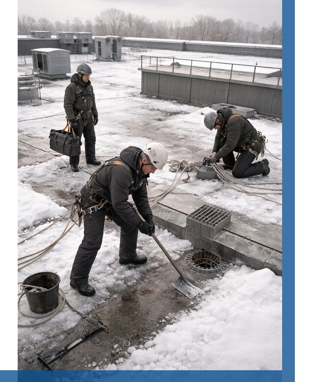 Абонентское обслуживание кровли зимой в Шуе от 8224 р. | ВЫСОТНИК-Шуя