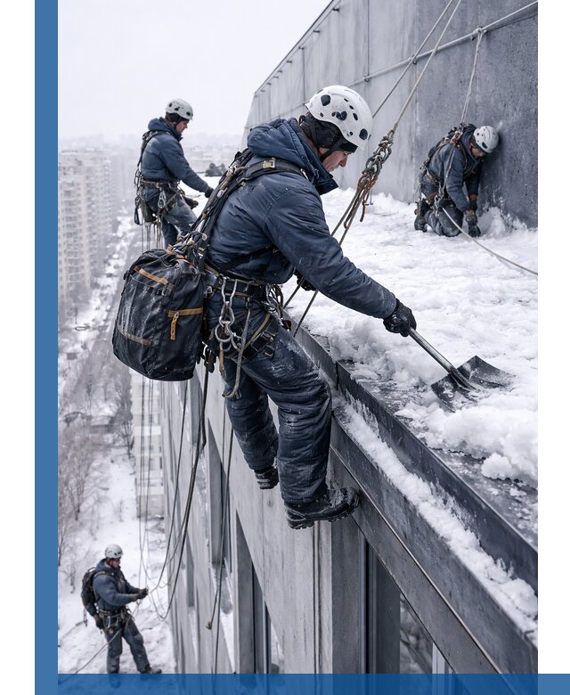 Абонентское обслуживание кровли зимой в Шуе регулярный уход