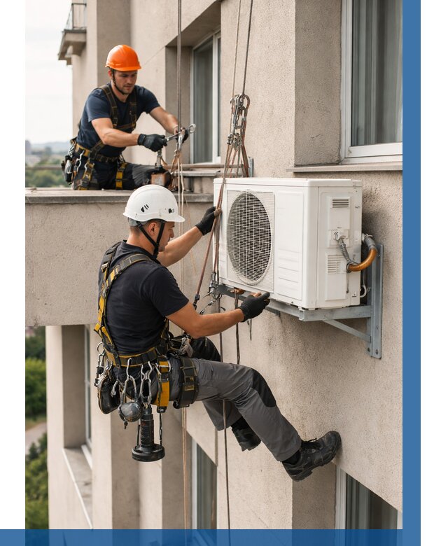 Монтаж внешнего блока кондиционера в Шуе от 6682 р. | ВЫСОТНИК-Шуя