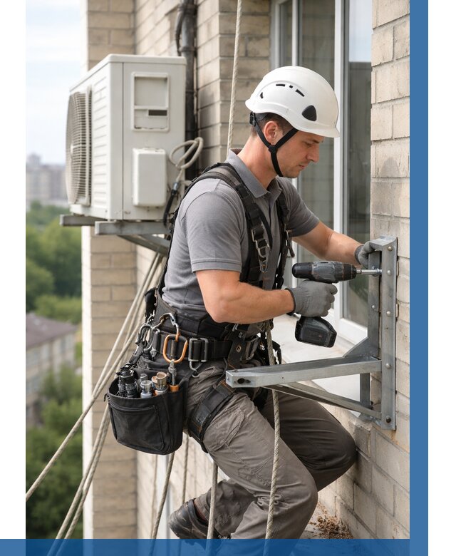 Установка кронштейнов кондиционера в Шуе от 3598 р. | ВЫСОТНИК-Шуя