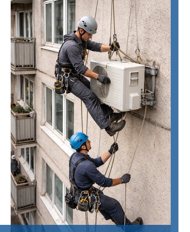 Перенос внешнего блока кондиционера в Шуе от 9252 р.| ВЫСОТНИК-Шуя