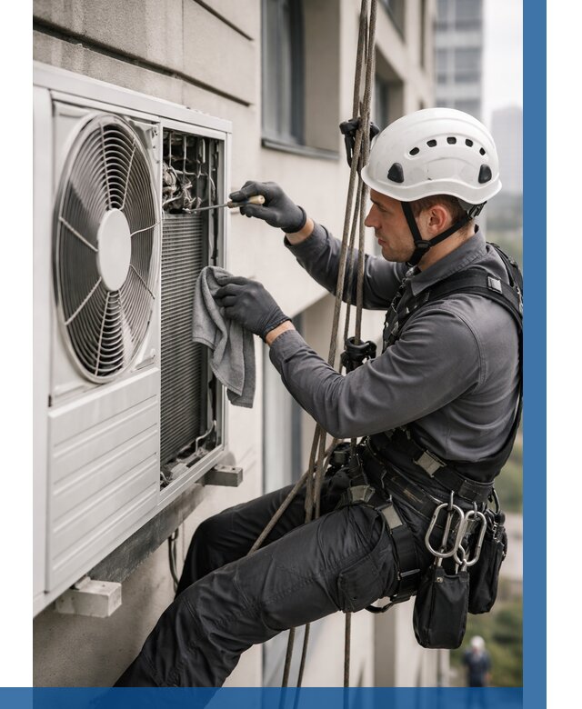 Обслуживание внешнего блока кондиционера в Шуе от 2776 р.ВЫСОТНИК-Шуя