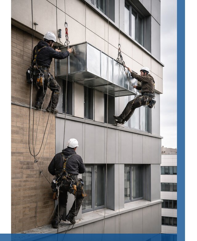 Монтаж воздуховодов на фасаде в Шуе от 1542 р. | ВЫСОТНИК-Шуя