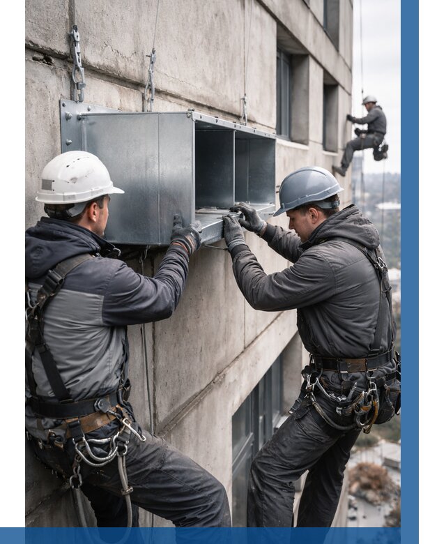 Монтаж вентиляционных коробов в Шуе от 3084 р. | ВЫСОТНИК-Шуя