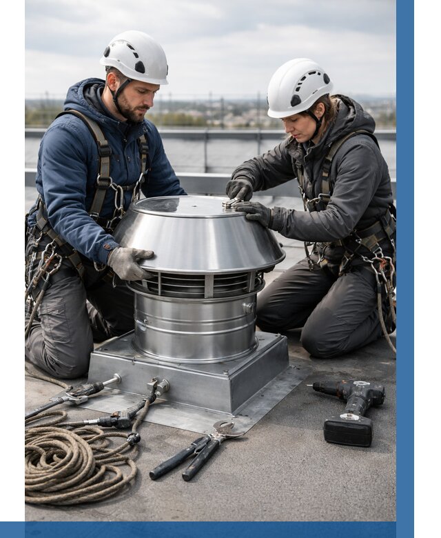 Установка дефлекторов на кровле в Шуе от 4626 р. | ВЫСОТНИК-Шуя