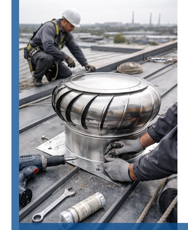 Установка дефлекторов на кровле в Шуе профессионально