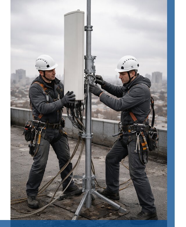 Монтаж антенн связи на крыше в Шуе от 8738 р. | ВЫСОТНИК-Шуя
