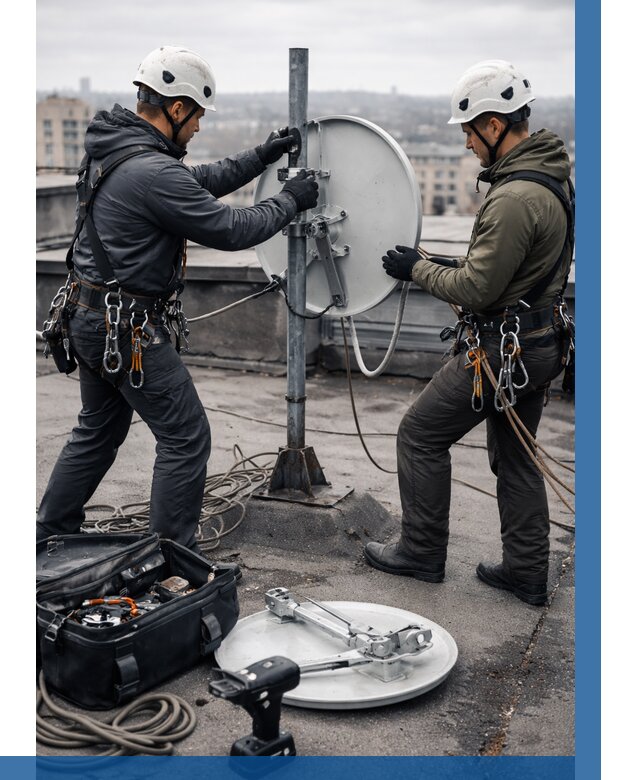 Демонтаж антенн на крыше в Шуе от 4626 р. | ВЫСОТНИК-Шуя