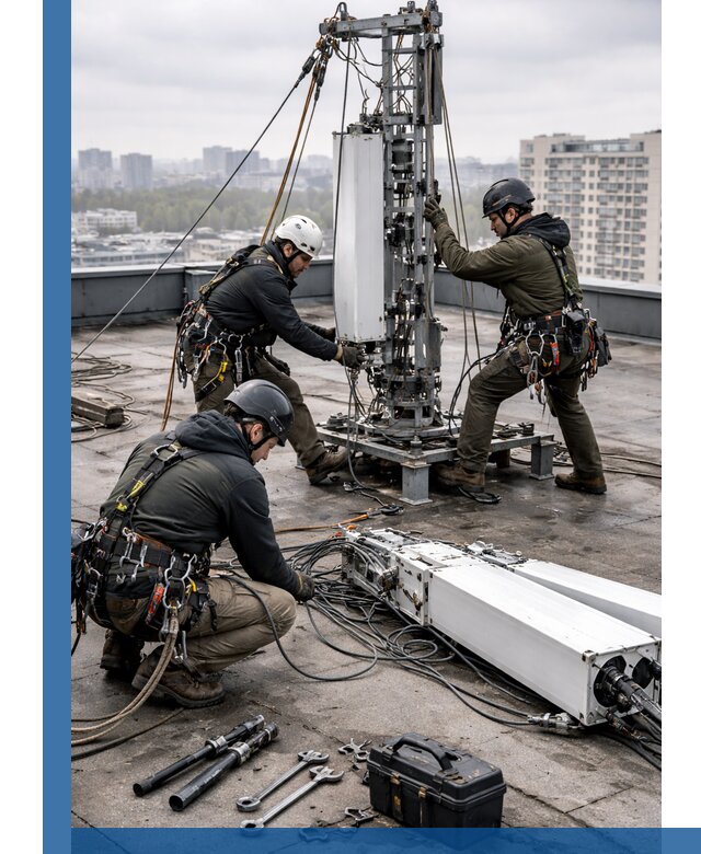 Демонтаж антенн на крыше зданий в Шуе с гарантией