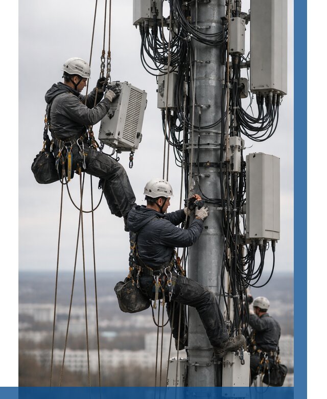 Монтаж оборудования связи на мачте в Шуе от 7710 р. | ВЫСОТНИК-Шуя