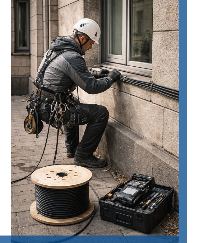 Прокладка оптоволоконного кабеля в Шуе от 822 р. | ВЫСОТНИК-Шуя