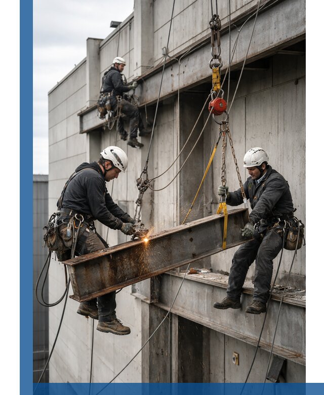 Демонтаж металлоконструкций на высоте в Шуе под ключ