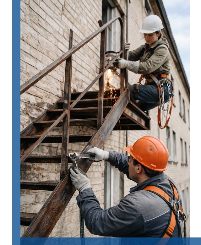 Ремонт и восстановление пожарных лестниц с выездом в Шуе