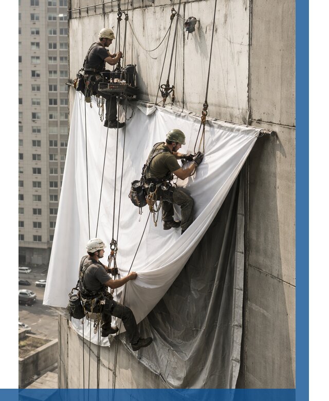 Замена баннерного полотна в Шуе от 6682 р. | ВЫСОТНИК-Шуя—заказать